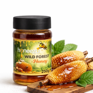 Pure Wild Forest Honey 250g Jungli Shehad Raw Small Bee Honey Honeeza
