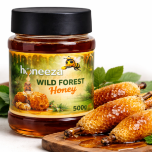 Pure Wild Forest Honey 500g Jungli Shehad Raw Small Bee Honey Honeeza