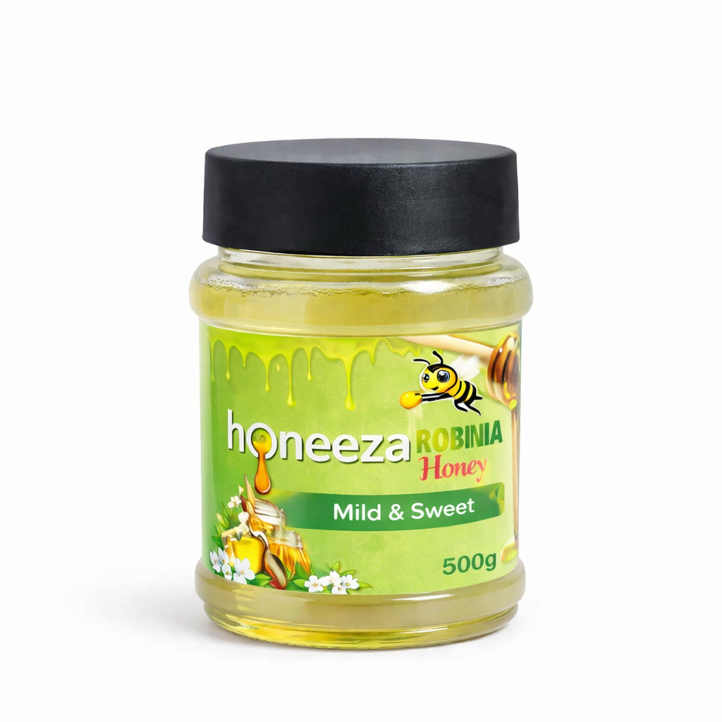Robinia 500g raw pure and natural robinia honey by honeeza