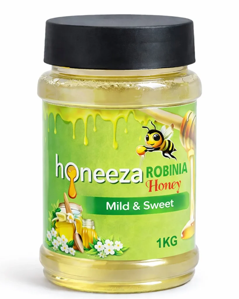 Robinia honey 1kg raw pure and natural robinia honey by honeeza