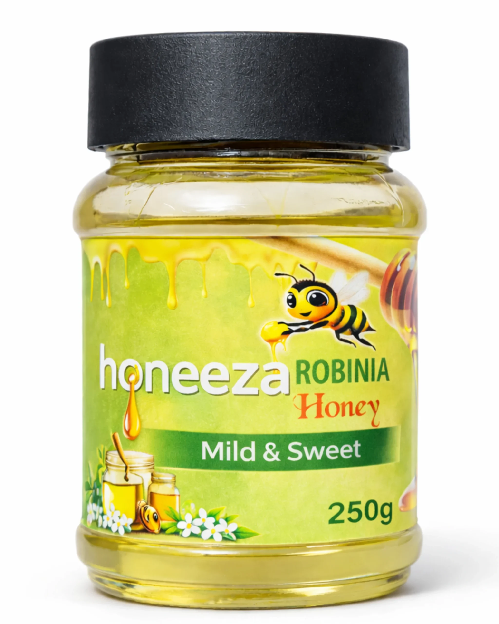 Robinia honey 250g raw pure and natural robinia honey by honeeza Robinia honey 250g raw pure and natural robinia honey by honeeza