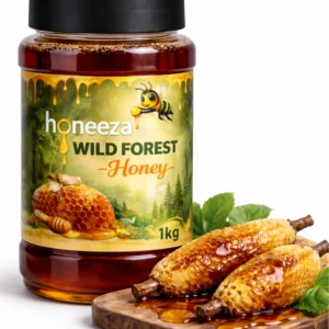 Wild small bee honey 1kg raw pure and natural wild small bee honey by honeeza