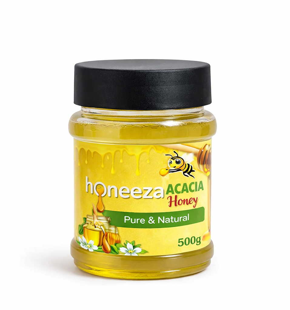 acacia 500g raw pure and natural acacia honey by honeeza