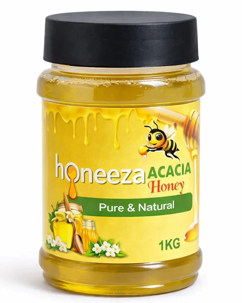 acacia honey 1kg raw pure and natural acacia honey by honeeza
