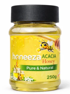 acacia honey 250g raw pure and natural acacia honey by honeeza