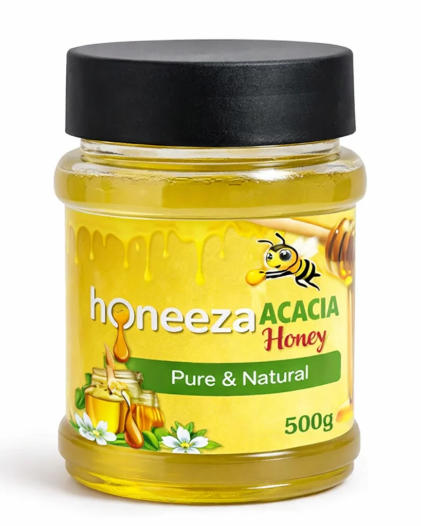 acacia honey 500g raw pure and natural acacia honey by honeeza