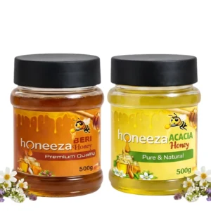 Beri + Acacia Honey Value Pack 500g Each – Raw Natural Honey for Daily Use, Strength & Balanced Taste