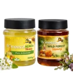 Honeeza Acacia + Wild Honey Value Pack 500g Each – Raw Natural Honey for Daily Use & Authentic Taste